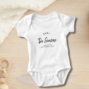 Modern Simple Pregnancy Announcement Baby Bodysuit