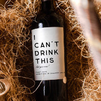 Modern Simple Pregnancy Announcement Wine Label