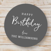 Modern Simple Preppy Happy Birthday Greeting