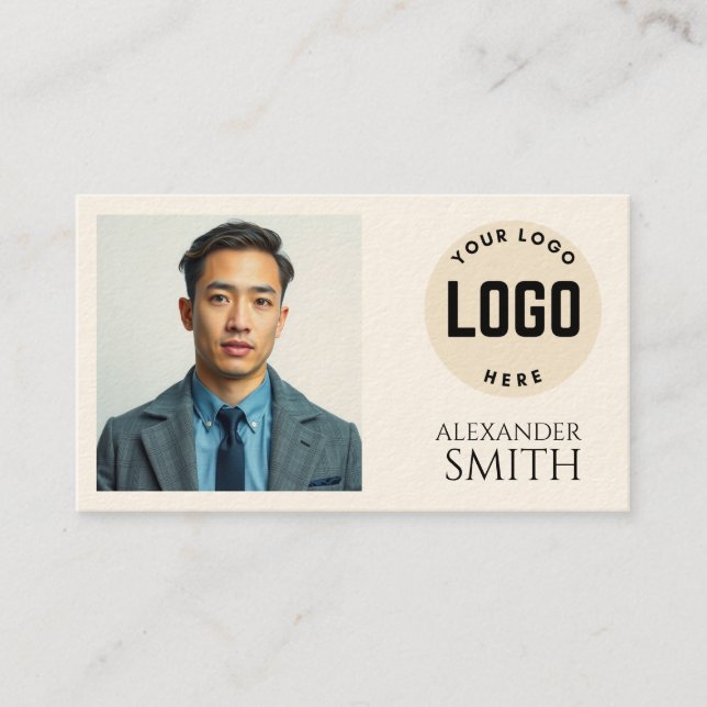 Modern Simple Professional Business Card Square  (Front)