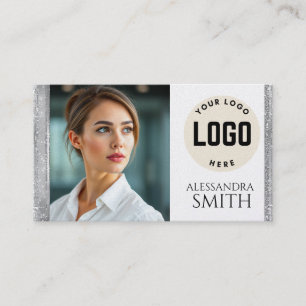 Modern Simple Professional Business Photo Square Calling Card
