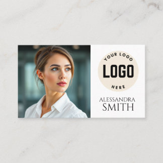 Modern Simple Professional Business Photo Square Calling Card