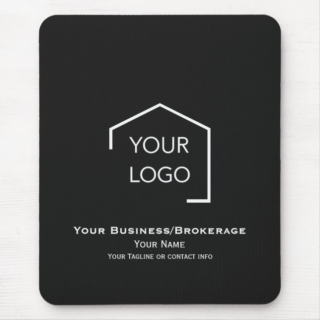 Modern Simple Professional Logo Mouse Pad (Front)
