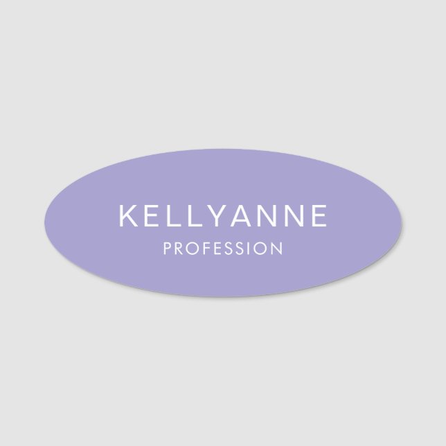 Modern Simple Professional Magnetic Name Tag (Front)