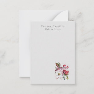 Modern Simple Professional Minimalist Magnolias Card