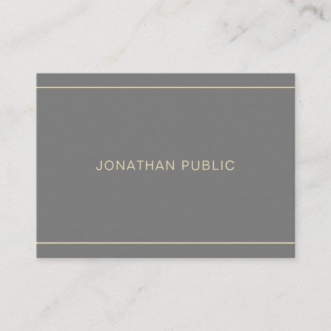 Modern Simple Professional Template Fashionable Business Card (Front)