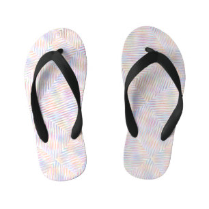 Modern Simple Rainbow line stripes Pattern  Kid's Thongs