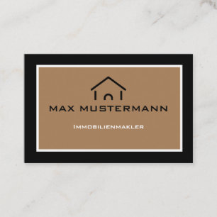 Modern Simple Real Estate broker Business Card