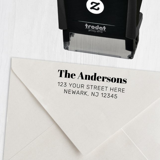 Modern Simple Return Address Self-inking Stamp (Creator Uploaded)