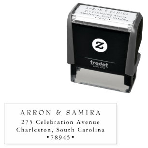 Modern Simple Return Address Self-inking Stamp