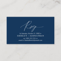 Modern Simple Romantic Calligraphy, Wedding RSVP