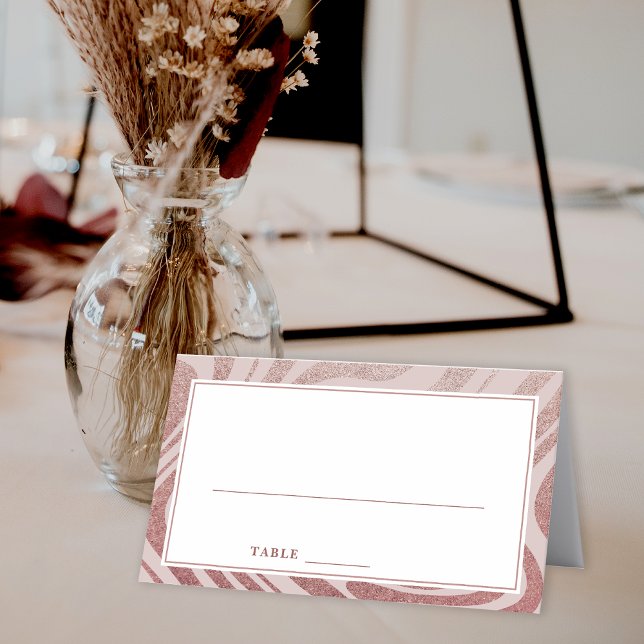 Modern Simple RoseGold Seating Table Place Card (Creator Uploaded)