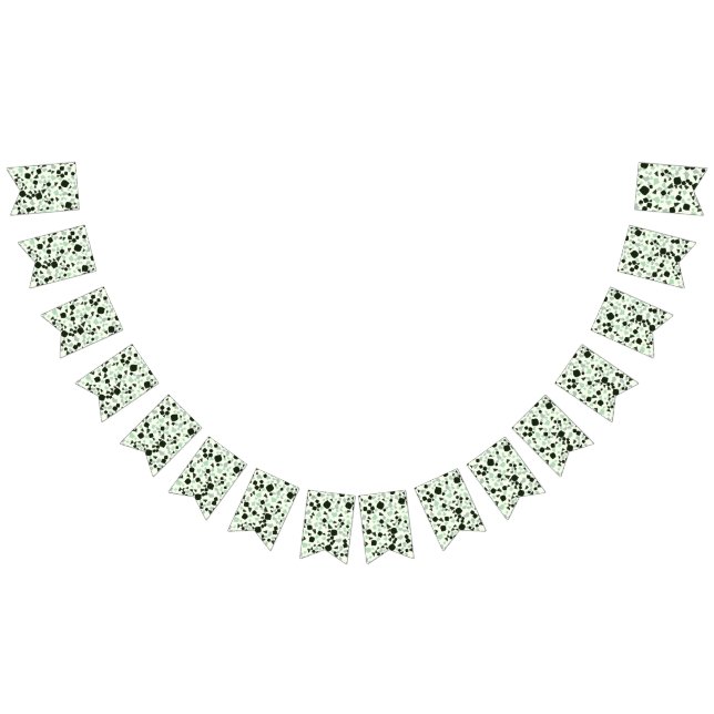 Modern Simple Sage Green Terrazzo bunting  (All)