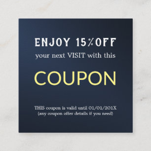 Modern Simple Salon Discount Coupon
