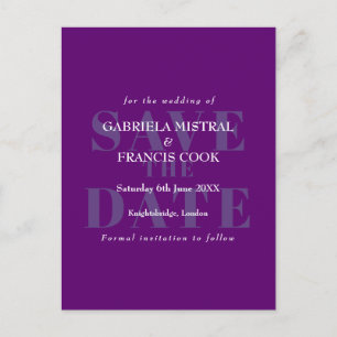 Modern Simple Save the Date Invitation Postcard
