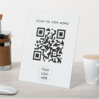 Modern Simple Scan QR Code Menu Business