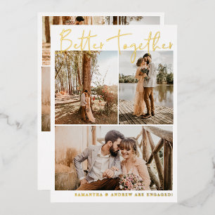 Modern simple script chic 6 photos engagement