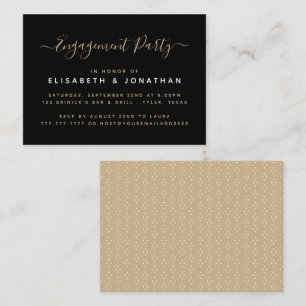 Modern Simple Script Engagement Party Invitation
