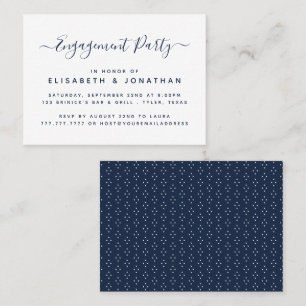 Modern Simple Script Engagement Party Ticket