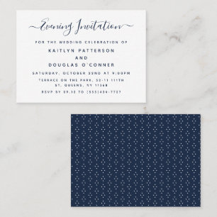 Modern Simple Script Evening Invitation