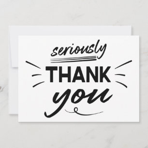 Modern Simple Script Graduation Thank You Card