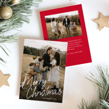 Modern Simple Script Merry Christmas 2 Photo