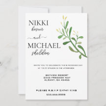 Modern Simple Script Minimalist Boho Wedding