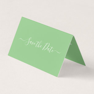 Modern Simple Script Photo Save The Date Card