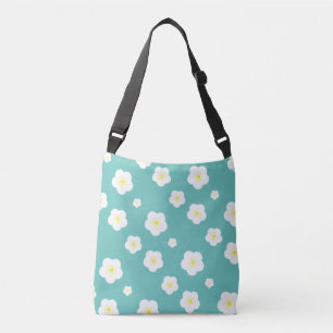 Modern Simple Spring Daisy flowers gradient Crossbody Bag
