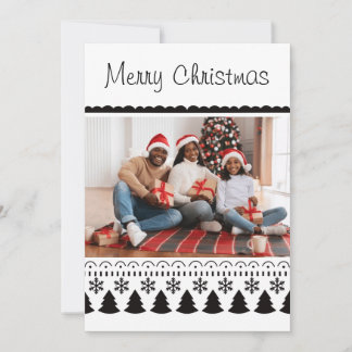 Modern Simple Template Black and White Christmas