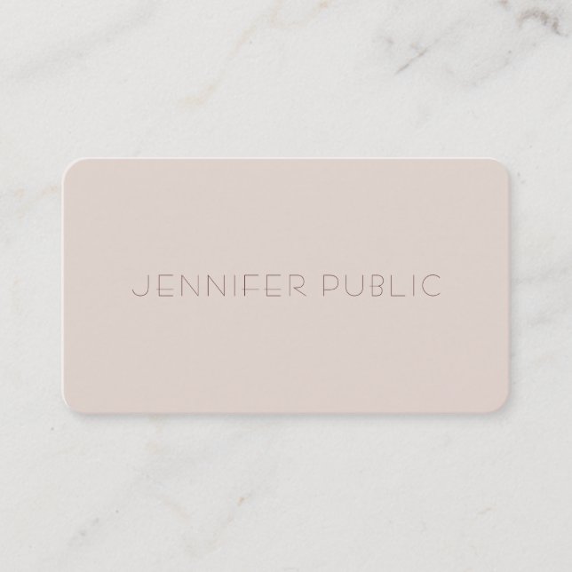 Modern Simple Template Elegant Colour Professional Business Card (Front)