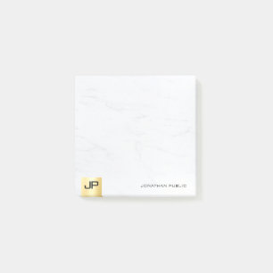 Modern Simple Template Elegant Gold And Marble Post-it Notes