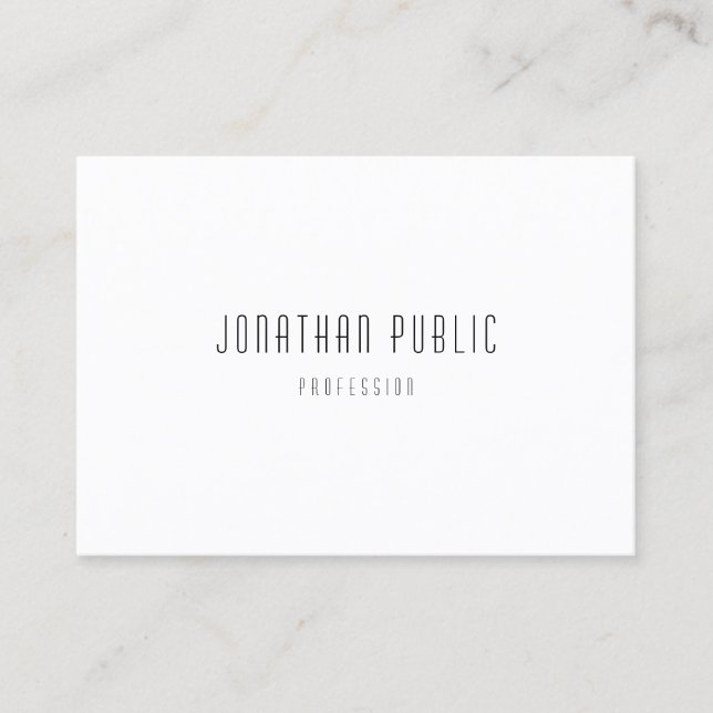 Modern Simple Template Elegant Professional Business Card (Front)