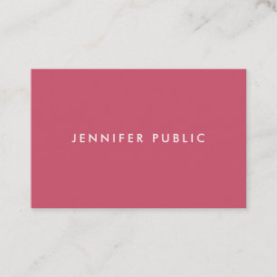 Modern Simple Template Trend Colours Professional Business Card