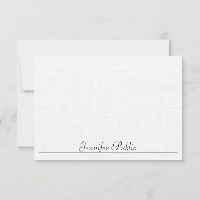 Modern Simple Template Typography Linen Custom (Front)