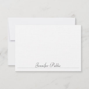 Modern Simple Template Typography Linen Custom