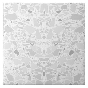 Modern Simple Terrazzo White Tile