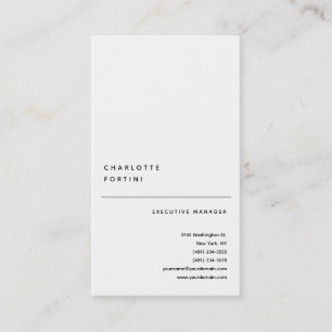 Modern Simple Trendy Minimalist Business Card
