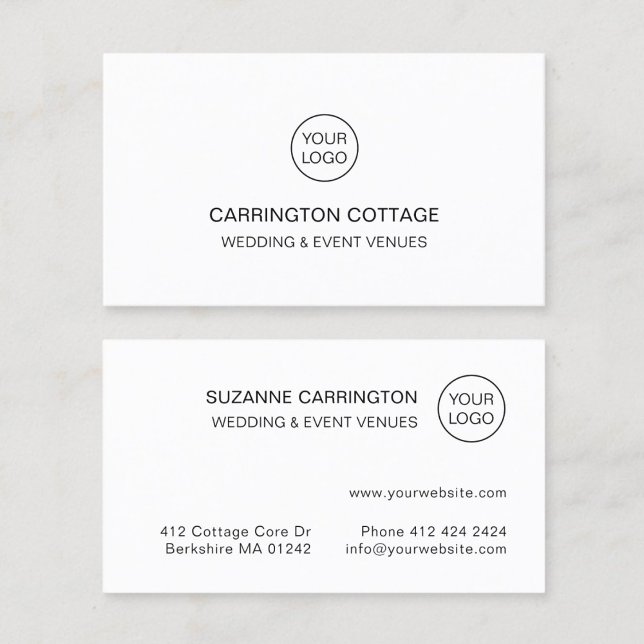 Modern Simple Typography Logo. Minimalist Business Card (Creator Uploaded)