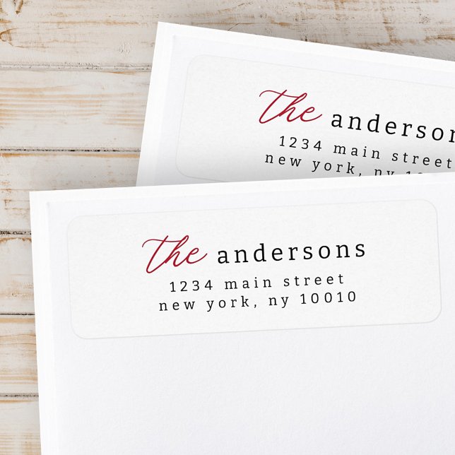 Modern Simple Typography Return Address Label (Creator Uploaded)