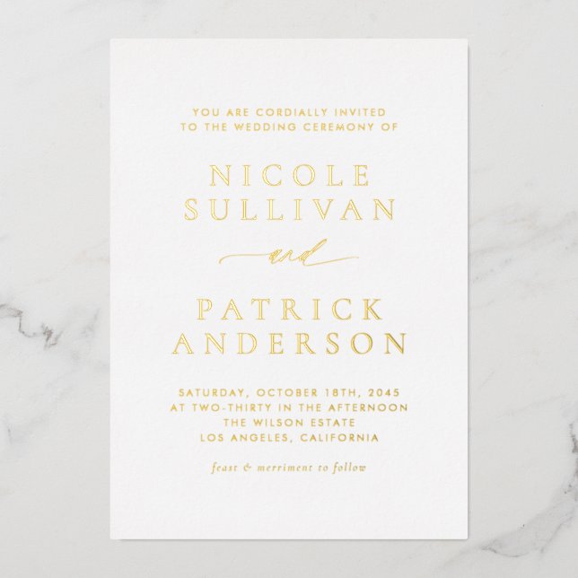 Modern Simple Typography Wedding (Front)