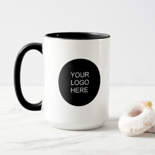 Modern Simple Upload Your Business Logo Combo Mug