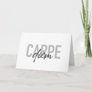 Modern, simple, urban, cool design Carpe Diem Card