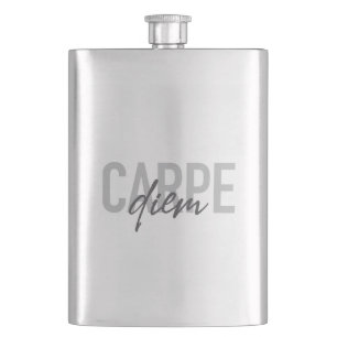 Modern, simple, urban, cool design Carpe Diem Hip Flask