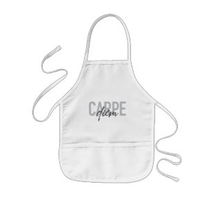 Modern, simple, urban, cool design Carpe Diem Kids Apron