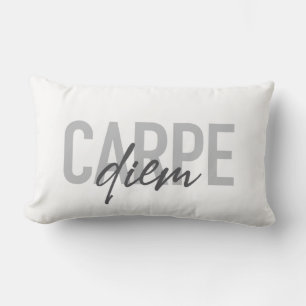 Modern, simple, urban, cool design Carpe Diem Lumbar Cushion