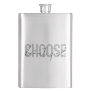 Modern, simple, urban cool design Choose Beautiful Hip Flask