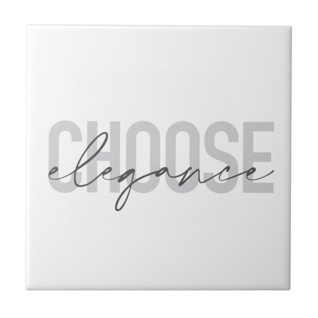 Modern, simple, urban, cool design Choose Elegance Ceramic Tile (Front)