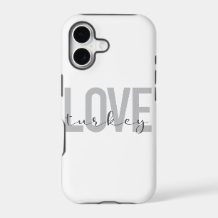 Modern, simple, urban, cool design Love Turkey