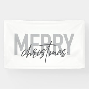 Modern, simple, urban cool design Merry Christmas Banner